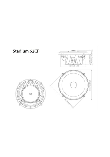 Jbl Stadium 62cf 16cm Komponent Mid Takımı Profesyonel Ürün
