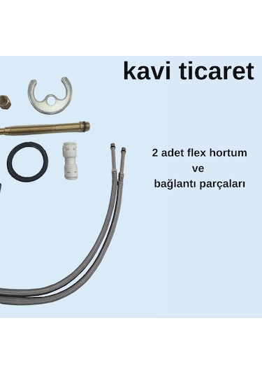 Faumix Kr120 Beyaz Arıtmalı 3 Yollu Mutfak Bataryası