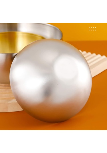 Tenfowee 304 Paslanmaz Çelik 2'li Kase Seti: 15cm Ve 20cm, Salata, Karıştırma, Servis İçin, Lavabo Güvenli