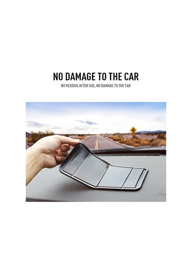 Joyhub Araba Katlanır Ped Cep Telefonu Braketi Kaymaz Silikon Pu Coaster Nano Basit Ped Siyah Yok Havalandırma