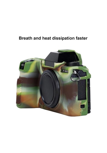 Fujıfılm X-s10 İçin Yumuşak Silikon Koruyucu Kılıf Kamuflaj Diğer