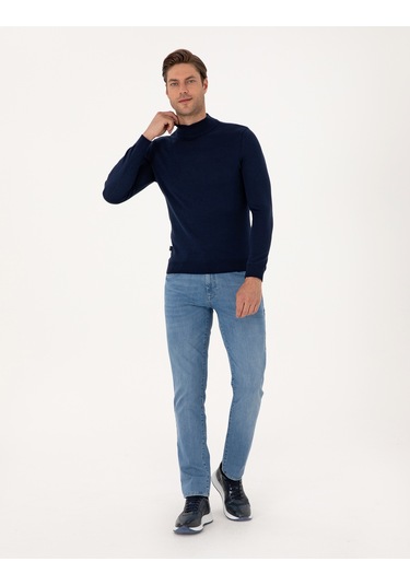 Pierre Cardin Erkek Açık Lacivert Kazak /triko 50314176-vr059 Açık Lacivert