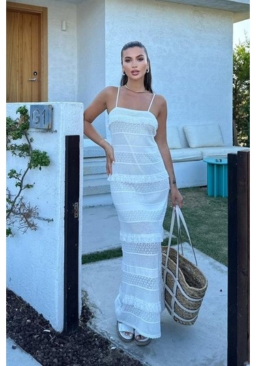 Regina Dantel Detay Elbise 2754-01 Kemi K