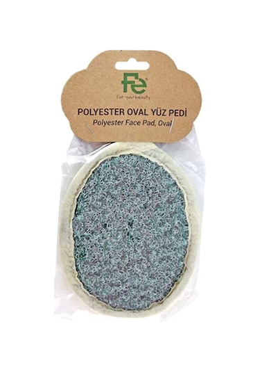 Fe Fefu019 Spa Sisal Polyester Oval Yüz Pedi Banyo Lifi Gri