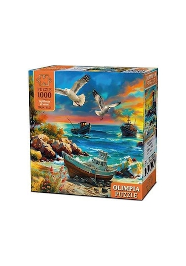 Lighthouse At Sunset Olimpia Puzzle 1000 Parça 15002
