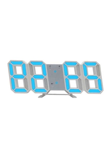 Novahub 3d Led Dijital Duvar Saati - 5v Güç, Sıcaklık, Renkli Ekran, Beyaz/siyah - Büyük Ekran, Çok Fonksiyonlu, Renkli Işık, Kolay Kurulum ÇOk Renkli