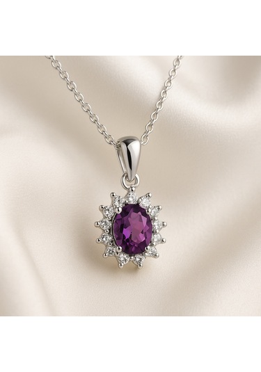 Ariş Ametist Altın Kolye N11.20359