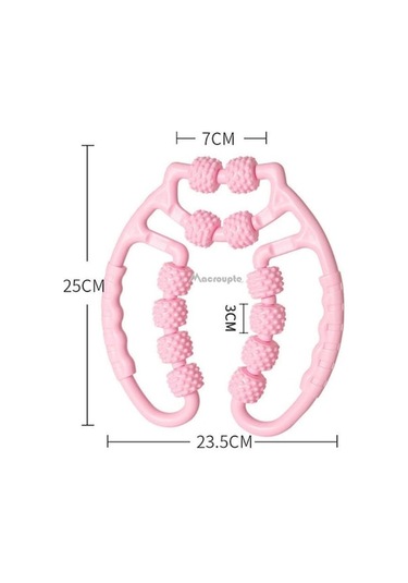 Mavi 12 Tekerlek Halka Kelepçe Bacak Çalıştırıcı Bacak Kas Spor Bel Güzellik Bacak Cihazı Yoga Masaj Silindiri Eğitmen Kas Gevşeme Rulo Mavi