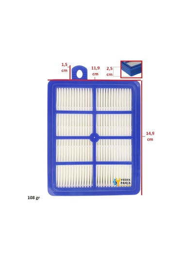 Electrolux Uyumlu Zuf4303or Süpürge Hepa Filtre Ve Sünger Seti