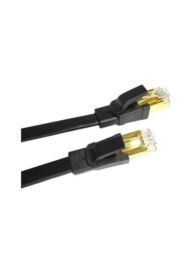 Pazly 40gbps Cat8 Ethernet Kablosu, 2000mhz, 8 Çekirdek, Alüminyum Folyo, Siyah, Dayanıklı Veri Transferi Kablo