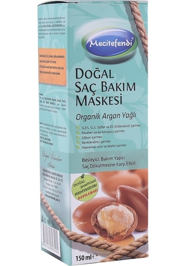 Mecitefendi Doğal Argan Yağlı Saç Bakım Maskesi 150 ML