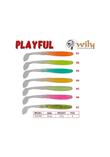 Wily Playful Silikon Yem 7.5 Cm 3.2 Gr