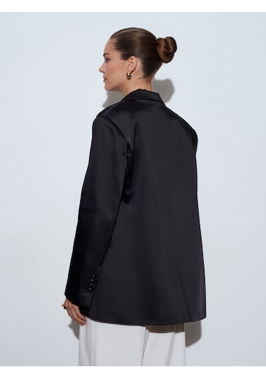 Dilvin 60797 Blazer Ceket-siyah