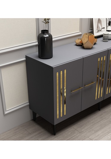 Boru Dolap,çekmece,mobilya Kulbu 4 Adet Altın