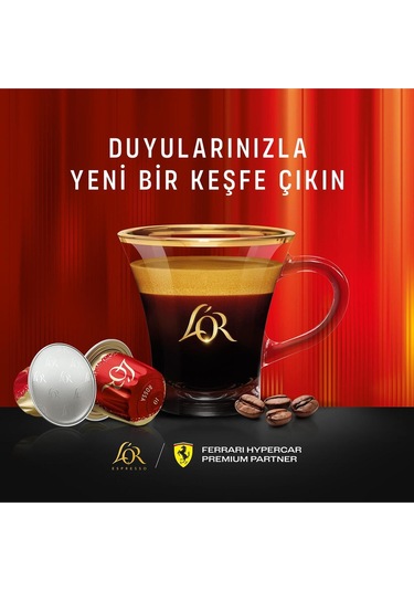 Lor Maranello Espresso Nespresso Uyumlu Alüminyum Kapsül Kahve Kapsül Kahve