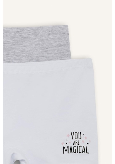 Defacto Kız Çocuk 2li Boxer C7967a825augr93 Gri