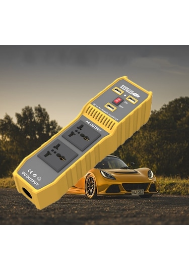 Sones Üç Usb'li 12v İla 220v 300w Araç Güç Çeviricisi