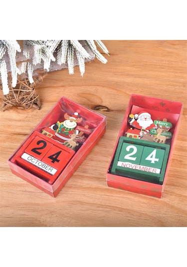 Masa Takvimi Masa Üstü Sayı Tarih Ahşap Bloklar Takvim B