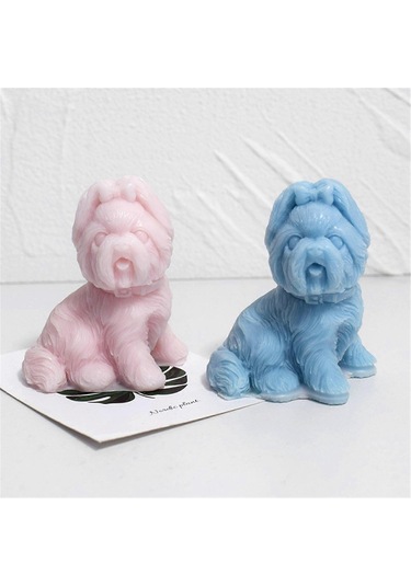 Sevimli Köpek Mum Kalıpları, Köpek Silikon Kalıpları, Epoksi Reçi Diğer