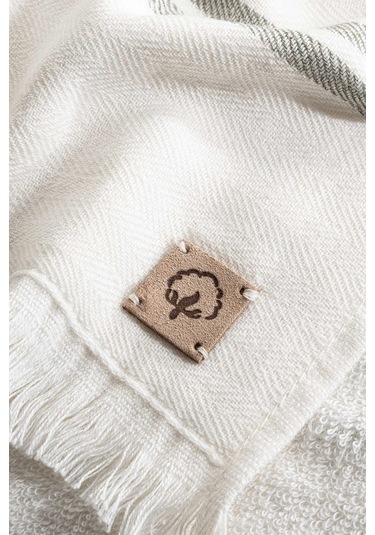 Ecocotton Erva Haki %100 Organik Pamuk Keten 3 Parça Havlu Seti Haki