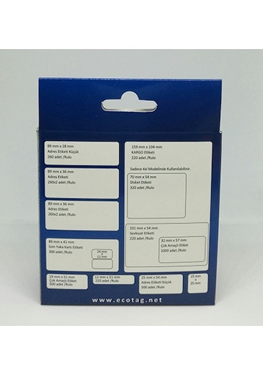 Dymo Lw Adres Etiketi Muadili 89 MM X 28 MM 260 Adet S0722370