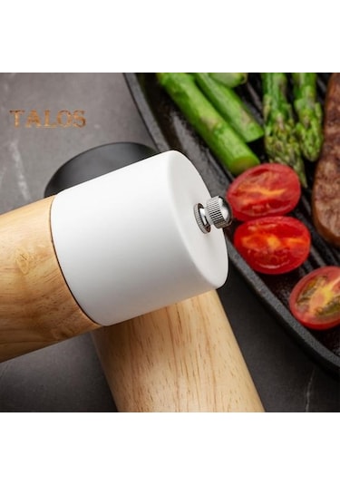 Siyah Baharat Öğütücü Pürüzsüz Kolayca Öğütün Rustik Yüksek Kaliteli Ahşap Manuel Baharat Değirmeni Seramik Öğütücü Restoran İçin