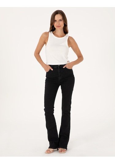 Pierre Cardin Kadın Siyah Pantolon Jean 50313246-vr046 Siyah