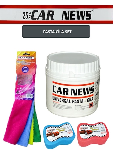 Car News Pasta Cila Mikrofiber Bez Ve Sünger Set
