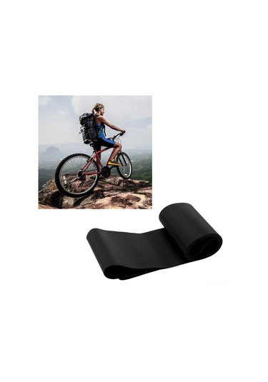 Xindoker 26 İnç Bisiklet Jant Bandı, 80mm Genişlikli Pvc Malzeme, Lastik Patlamasını Önleyen, Dayanıklı Ve Korumalı Dağ Bisikleti Aksesuarı Siyah