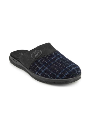 Muya Nafa 36804 Anatomik Keçe Erkek Terlik Lacivert Lacivert