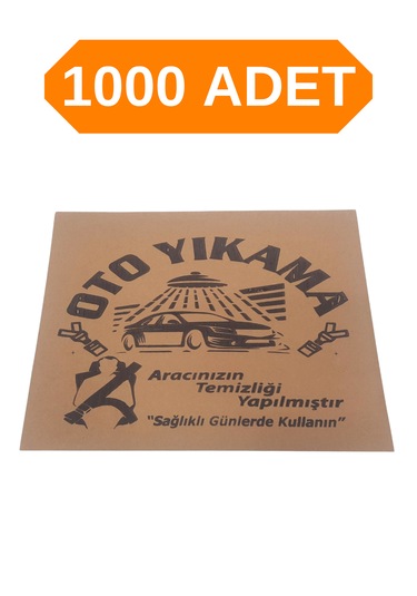 Kraft Oto Kağıt Paspas, Sağlam Oto Yıkama Kağıt Paspas 1000 Adet