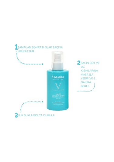 Vidalita Beauty & Care Saç Bakım Kremi Rich Oils Argan Jojoba & Keratin 200 ML