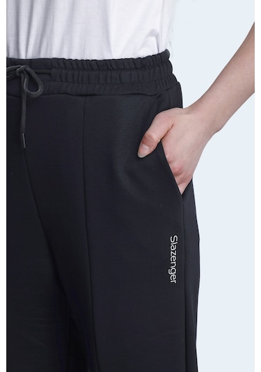 Slazenger Korbın 2 Li Set Kadın Cepli Eşofman Altı Siyah -taş Gri