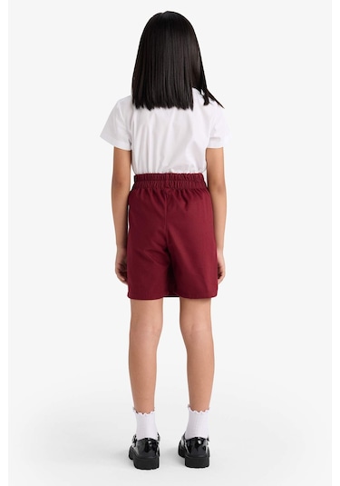 Defacto Kız Çocuk Okula Dönüş Gabardin Etek F1434a825aubr248 Bordo