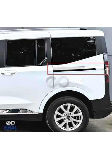 Ford Tourneo Courıer 2024 Üzeri Sürgü Nikelajı 2 Parça Paslanmaz Çelik