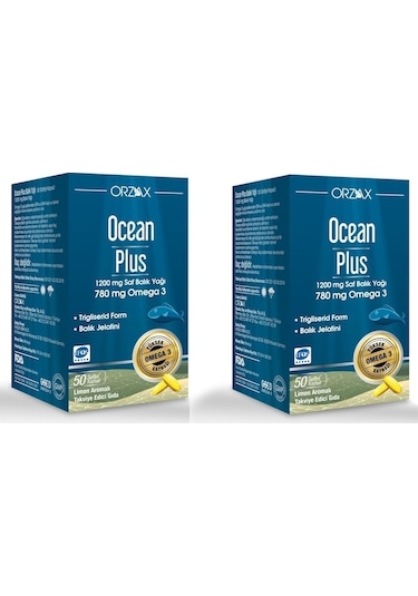 Ocean Plus Balık Yağı Omega3 1200 Mg 50 Softjel Kapsül 2 Adet