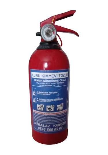 1 Kg Yangın Tüpü 4 Yıl Garantili Tüvtürk Uyumlu