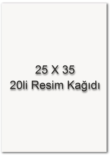 Sim 25x35 Resim Kağıdı 20 Li Poşet
