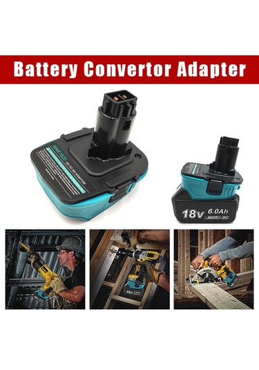 Konesam Makita 18v Lityum Pil İle Dewalt 18v Nikel Pil Arası Verimli Güç Aktarımı Sağlayan Elektrikli Alet Adaptörü Mak1820