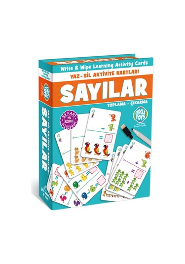 Circle Circle Toys Sayılar Yaz Sil Aktivite Kartları