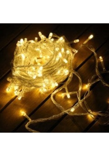 10 Mt Eklenebilir 100 Ledli Günışığı Sabit Yılbaşı Led Aydınlatma