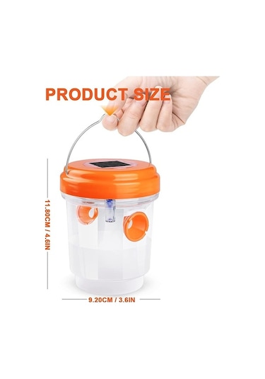 Tongxida Güneş Enerjili Dış Mekan Arey Akıllı Tuzağa, Bahçe Çim Alanı İçin Ip44 Su Geçirmez, 3'lü Paket Turuncu