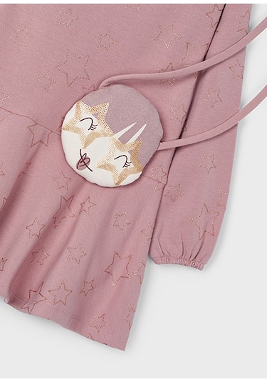 Kız Çocuk Çantalı Elbise 4931 Pembe