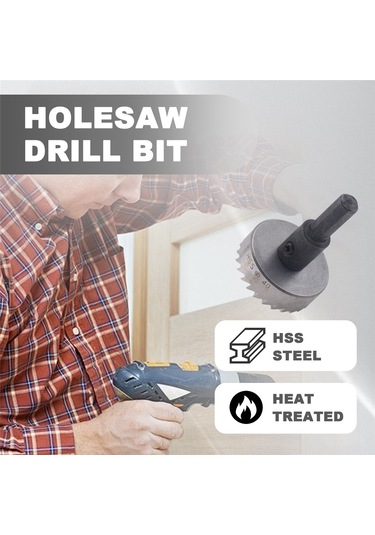 Sointeresting Delik Testeresi Dişi Hss Çelik Delik Testeresi Matkap Ucu Kesici Alet Metal Ahşap Alaşım 40mm