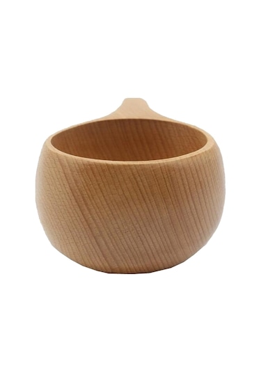 Sones El Yapımı Ahşap Sofra Takımı Yeşil Ahşap Bardak, Kapasite: 101-200ml