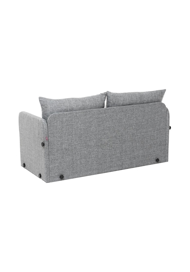 Pafu Saga İkili Katlanır Yataklı Koltuk Keten Açık Gri