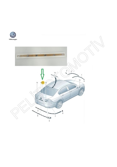 Passat B8 Bagaj Kapak Passat Yazı 3g9853687c