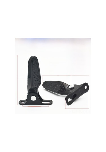 Youmex Elektrikli Araçlar İçin Katlanabilir Nylon Pedal Seti - Dayanıklı, Kolay Kurulum, Konfor Artırıcı - Yeni Ulusal Standart Uyumlu Vidalılar Dahil