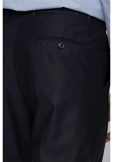 Lacivert Gabardin Yan Cepli Slim Fit Dar Kesim Basic Pantolon 1003240013-lacivert Lacivert