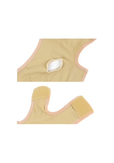 Sones Lycra Ten Rengi Nefes Alabilir Cilt Bakımı Ve Kaldırma Çift Çene Azaltma Maskesi Yüz Kemeri, Beden: M